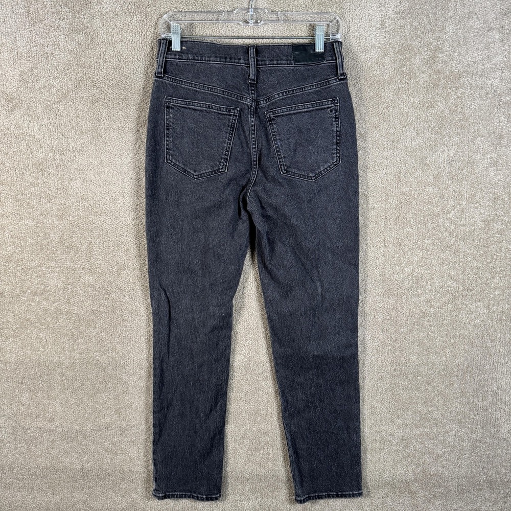 Madewell Jeans Womens 26 Black The Perfect Vintage Jean High Rise Straight Leg - Picture 9 of 13